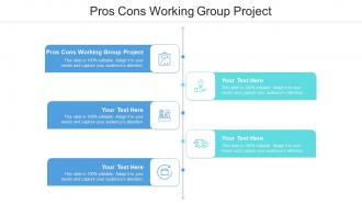 Pros cons working group project ppt powerpoint presentation layouts slide portrait cpb