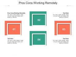 Pros cons working remotely ppt powerpoint presentation show format cpb
