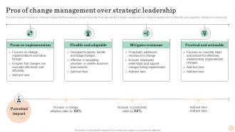 Pros Of Management Mastering Transformation Change Management Vs Change Leadership CM SS