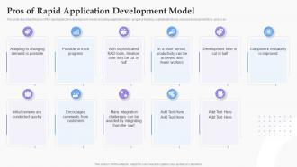 Pros Of Rapid Application Development Model Software Development Process