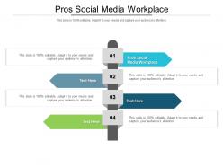 Pros social media workplace ppt powerpoint presentation portfolio templates cpb
