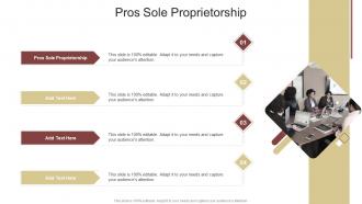 Pros Sole Proprietorship In Powerpoint And Google Slides Cpb