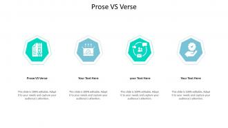 Prose Vs Verse Ppt Powerpoint Presentation Professional Vector Cpb