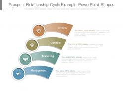 Prospect relationship cycle example powerpoint shapes