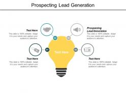 Prospecting lead generation ppt powerpoint presentation pictures layouts cpb