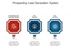 Prospecting lead generation system ppt powerpoint presentation gallery examples cpb
