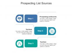 Prospecting list sources ppt powerpoint presentation gallery brochure cpb