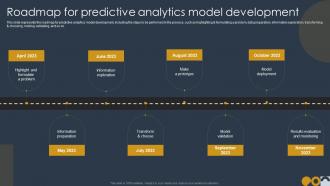 Prospective Analysis Roadmap For Predictive Analytics Model Development