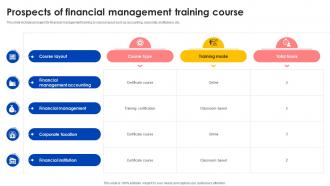 Prospects Of Financial Management Training Course