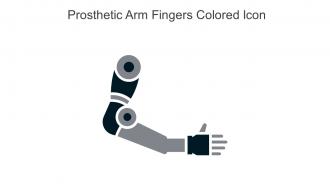 Prosthetic Arm Fingers Colored Icon In Powerpoint Pptx Png And Editable Eps Format