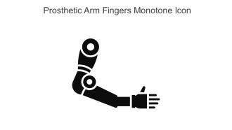 Prosthetic Arm Fingers Monotone Icon In Powerpoint Pptx Png And Editable Eps Format
