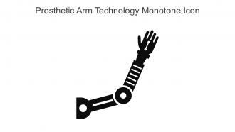 Prosthetic Arm Technology Monotone Icon In Powerpoint Pptx Png And Editable Eps Format