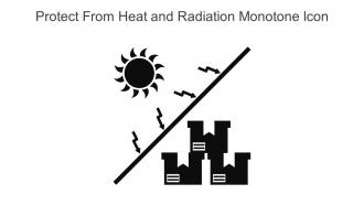 Protect From Heat And Radiation Monotone Icon In Powerpoint Pptx Png And Editable Eps Format