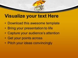 Protecting money for future powerpoint templates ppt themes and graphics 0213