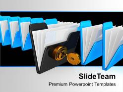 Protecting the data folder security powerpoint templates ppt themes and graphics 0113