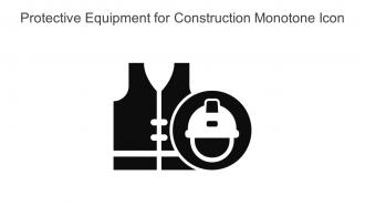 Protective Equipment For Construction Monotone Icon In Powerpoint Pptx Png And Editable Eps Format