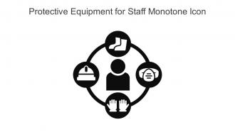 Protective Equipment For Staff Monotone Icon In Powerpoint Pptx Png And Editable Eps Format