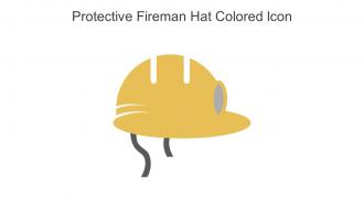 Protective Fireman Hat Colored Icon In Powerpoint Pptx Png And Editable Eps Format
