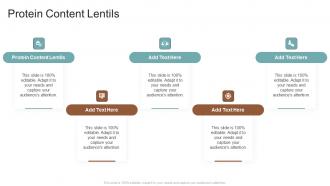 Protein Content Lentils In Powerpoint And Google Slides Cpb