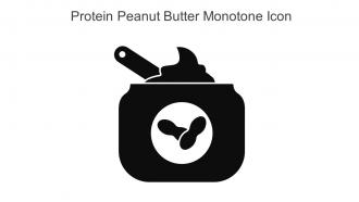 Protein Peanut Butter Monotone Icon In Powerpoint Pptx Png And Editable Eps Format