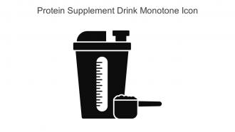Protein Supplement Drink Monotone Icon In Powerpoint Pptx Png And Editable Eps Format