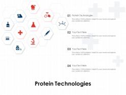 Protein technologies ppt powerpoint presentation outline example file