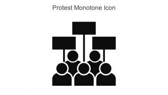 Protest Monotone Icon In Powerpoint Pptx Png And Editable Eps Format