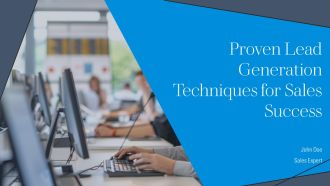 Proven Lead Generation Techniques For Sales Success PPT Presentation AT