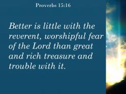 Proverbs 15 16 the fear of the lord than powerpoint church sermon