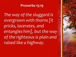 Proverbs 15 19 the path of the upright powerpoint church sermon