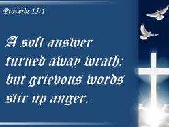 Proverbs 15 1 a gentle answer turns away powerpoint church sermon