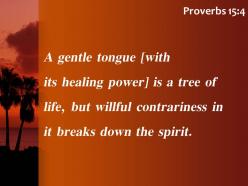 Proverbs 15 4 the soothing tongue powerpoint church sermon