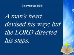 Proverbs 16 9 the lord establishes powerpoint church sermon