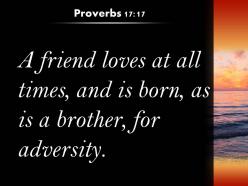 Proverbs 17 17 brother is born for a time powerpoint church sermon