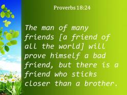 Proverbs 18 24 there is a friend who sticks powerpoint church sermon