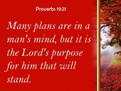 Proverbs 19 21 the lord purpose that prevails powerpoint church sermon