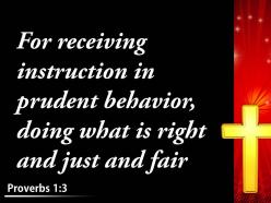 Proverbs 1 3 what is right and just power powerpoint church sermon