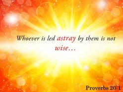 Proverbs 20 1 whoever is ed astray by them powerpoint church sermon