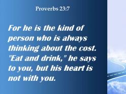 Proverbs 23 7 the kind of person who is always powerpoint church sermon