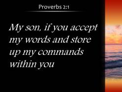 Proverbs 2 1 you accept my words and store powerpoint church sermon