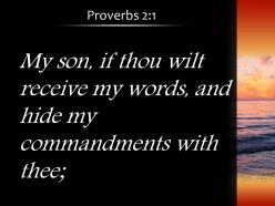 Proverbs 2 1 you accept my words and store powerpoint church sermon