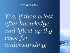 Proverbs 2 3 if you call out for insight powerpoint church sermon