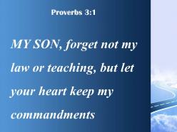 Proverbs 3 1 my commands in your heart powerpoint church sermon
