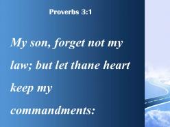 Proverbs 3 1 my commands in your heart powerpoint church sermon