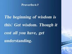 Proverbs 4 7 the beginning of wisdom powerpoint church sermon