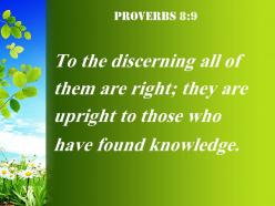 Proverbs 8 9 who have found knowledge powerpoint church sermon