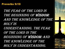 Proverbs 9 10 the fear of the lord powerpoint church sermon
