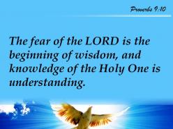 Proverbs 9 10 the holy one is understanding powerpoint church sermon