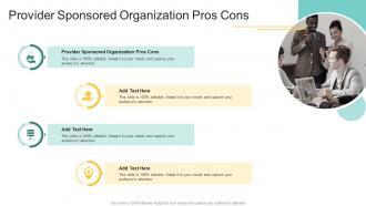 Provider Sponsored Organization Pros Cons In Powerpoint And Google Slides Cpb