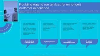 Providing Easy To Use Services For Enhanced Customer Complete Guide Perfect Digital Strategy Strategy SS